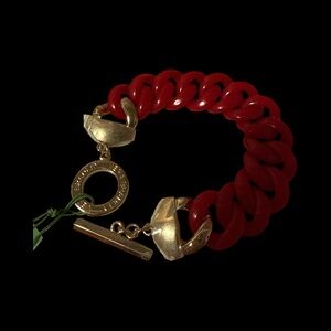 Vera Bradley Red Toggle Bracelet NWT